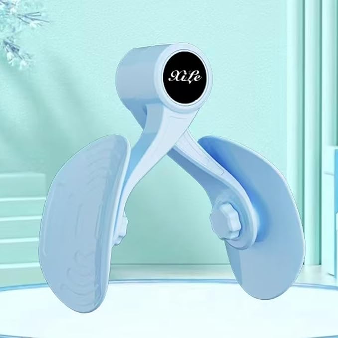 Mireva Fit Pelvic & Thigh Trainer for Women - 360° Rotatable Kegel Exerciser with Smart Display, Pelvic Floor Toner for HIPS, Glutes & Legs (Pink)