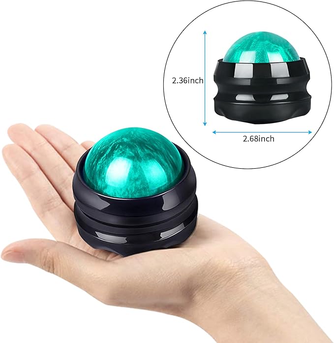 WOVTE Massage Ball, Lacrosse Balls, Self Massage Tool for Sore Muscles, Shoulders, Neck, Back, Foot, Body, Deep Tissue, Trigger Point, Muscle Knots, Yoga and Myofascial Release (Green)