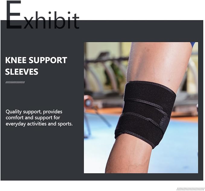 2pcs Breathable Knee Support Sleeves Lightweight Protective Cushion Knee Wraps for Fitness Cycling Basketball Joint Protection