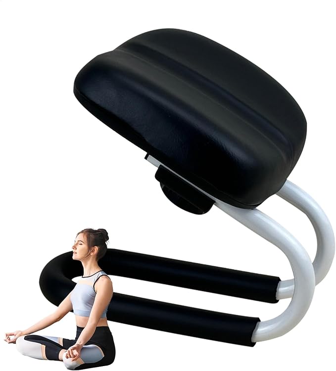 Genérico Meditation Way, Adjustable Knee Bench, with Sponge Cushioning Meditation Stool Bench, Meditation Accessories, Non Slip Leg Sleeve, Portable Chair