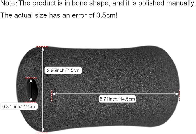 Foam Foot Pads Rollers Two Pair for Home Gym Exercise Machines Equipments Replacements with 1 Inch(2.5cm) Rod (Foam 5.71" X 2.95" Od X 0.87" Id)