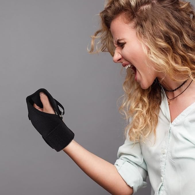 Finger Splint Brace Ability：Finger Rehabilitation Auxiliary Training Gloves for Elderly Patients, Anti-Spasticity Hand Therapy Equipment for Stroke Hemiplegia Patient and Athlete-Finger Universal