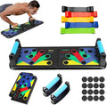 Adjustable Push up Board for Men | 20-in-1 Multi-Functional Foldable Fitness Board | Strength Training Board for Women and Men | Home Gym Workout Equipment with 5 Resistance bands