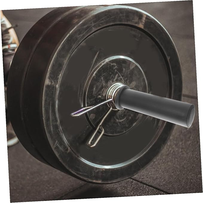 Milisten Barbell Handle Grip Flat Plastic Sleeve 5pcs Set with 48/50mm Butterfly Clips for Strength Training Gym Equipment Attachments