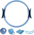 Women's Essential Pilates Set, Including 5 Accessories, Pilates Ring Boot Strap, Women's Yoga Set, and gluteal Yoga Ball Boot Strap