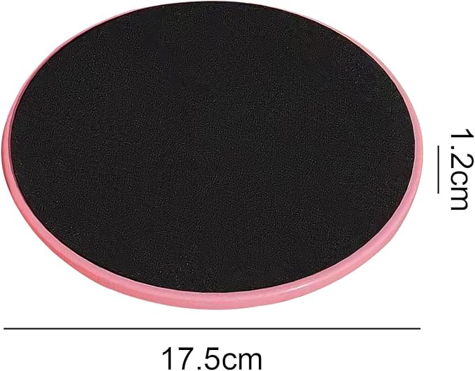 17.5cm/6.89In Round Core Sliders for Working Out,Set of 4 Exercise Core Pilates Sliders,Floor Foot Slider for Exercise 2 Color