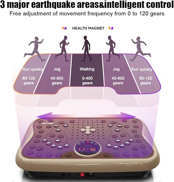 Vibration Platform Machine, Whole Body Vibrating Massager, Home Fitness Equipment Balance Trainer for Body Shape & Massage
