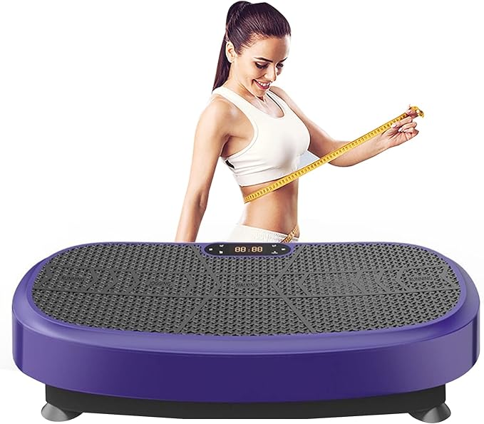 3D Vibration Plate Exercise Machine - Dual Motor Oscillation, Pulsation 3D Motion Vibration Platform - Full Whole Body Vibration Machine for Home Fitness