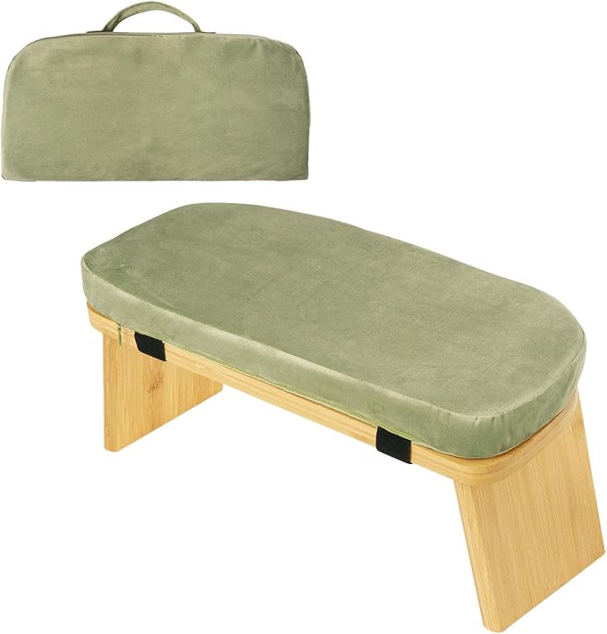 Bamboo Meditation Bench for Sitting and Kneeling, Ideal for and Prayer