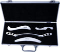 STICKON Stainless Steel Gua Sha Scraping Massage Tool Set IASTM Tools Great Soft Tissue Mobilization Tool (J Shape)