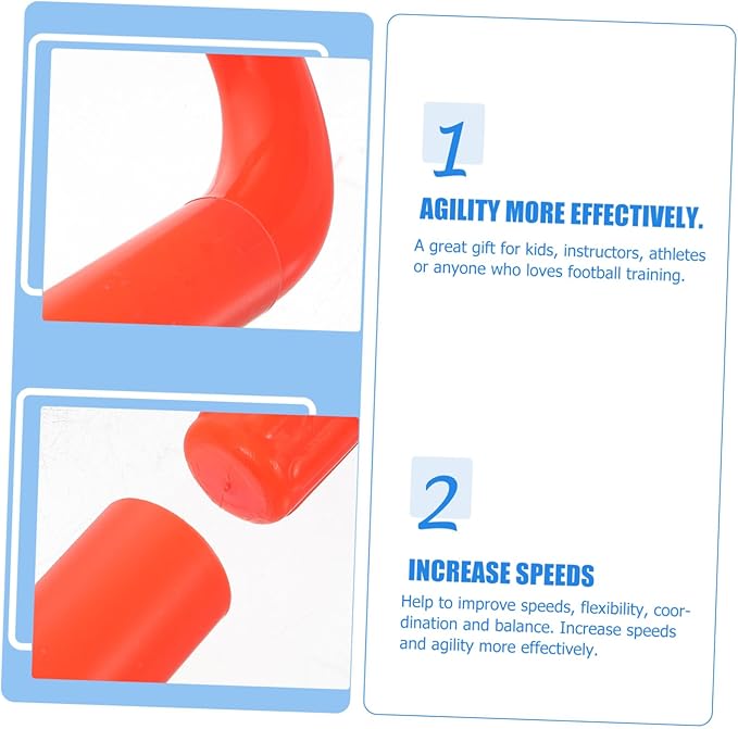 Milisten Speed Agility Training Hurdles High Soccer Hurdles for Football Skills Portable Agility Equipment for Home School Training for Athletes and Instructors