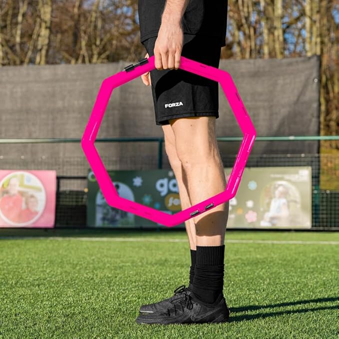 FORZA Agility Training Octa Rings [Pack of 6] | Soccer Training Equipment | Multi-Sport Agility Ring Set | Speed Training Equipment | Sports Equipment