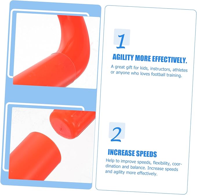 KICHOUSE Agility Training Hurdles High Portable Speed Hurdles for Indoor and Outdoor Sports Training Enhance Coordination Balance and Agility Skills