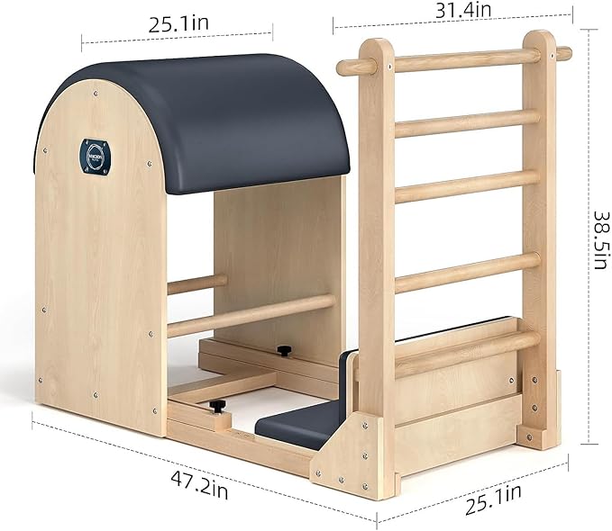 Ladder Barrel Pilates Equipment, Pilates Exercise Equipment for Building Strength and Flexibility, Strength-Training Tool, Workout Equipment for Home Pilates Gym or Studio Use