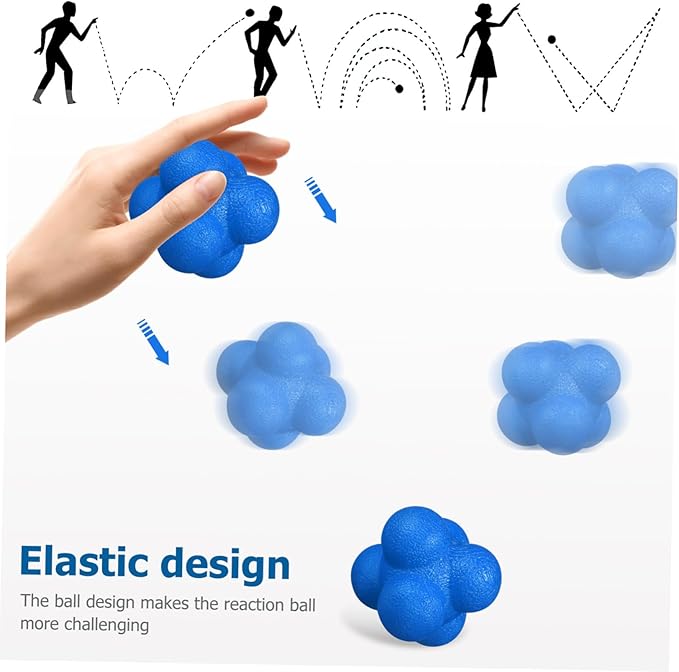 6pcs Hexagonal Reaction Balls Agility Training Equipment for Soccer Basketball and Volleyball Enhance Reaction Coordination Materials
