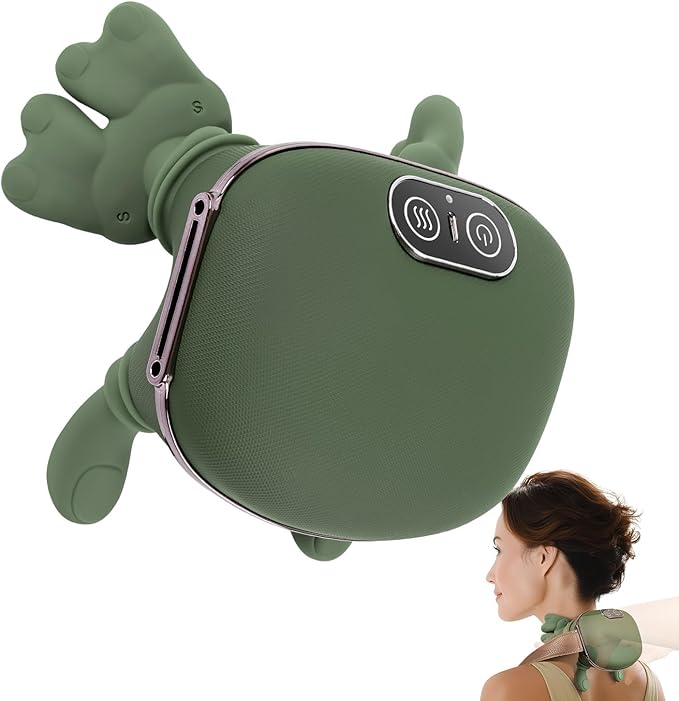 Shoulder and Neck Massager with Heat Heated Massager, Neck Massager with Fingers, Shoulder Massager with Hands, Simulates a Real Palm Massage for Comfort, Relax Muscle Tension