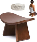 Meditation Bench, Wooden Kneeling Stool, Portable Yoga Auxiliary Stool,Multifunctional Ergonomic Seat with Travel Bag, Detachable Comfort Chair for Yoga, Prayer, Meditation(Large)