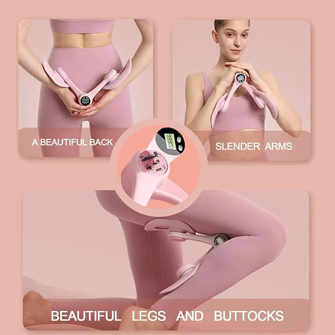360° Thigh Master & Pelvic Floor Exerciser for Women - Leg Toner with Adjustable Resistance, Home Workout Equipment (Blue)