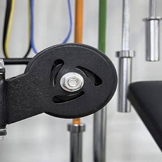 Yiju Gym Pulley DIY Fitness Attachment Heavy Duty Equipment Fixed Pulley Wheel Mounted for Strength Training Row Sport
