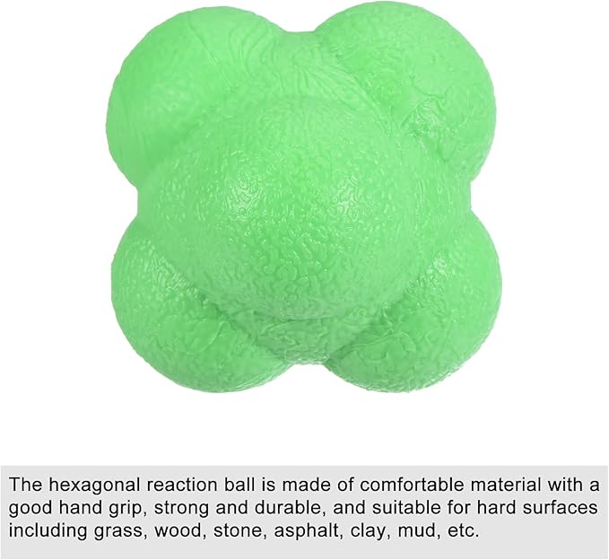 PATIKIL Bounce Reaction Balls Coordination Training Ball Agility Trainer TPR High Difficulty for Speed Reflex