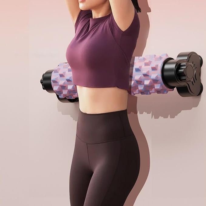 Massage Foam Roller Set, Deep Muscle Stretch Tool, Standard Size Roller, Suction Cup Stability, Textured Pressure Relief, Fitness Recovery Equipment, Muscle Stretch Support, Yoga Pilates Gym Training