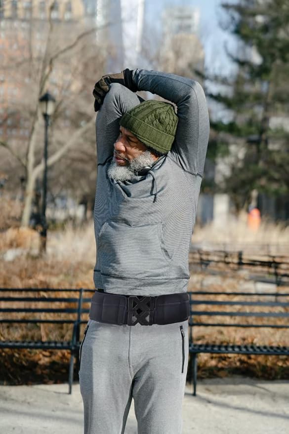 Weighted Fitness Belt - Walking, Running, Training Belt with Adjustable Weights up to 10 lbs, Cooling Technology, Unisex