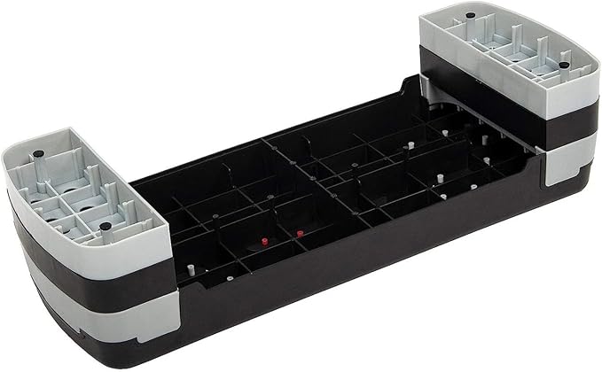 Adjustable Aerobic Step Platform, 4/6/8 Inch Height with Non-Slip Surface, Supports 400 lbs for Home Workouts, Cardio, and Step Training - Gray/Black