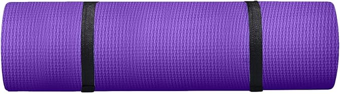 Non-Slip Yoga Mats for Women & Men, 1/5 Inch Anti-Tear Extra Thick Non-Slip High Density Exercise Mats with Carrying Strap,Large Yoga Mat for Fitness Pilates Home Gym Stretching Floor