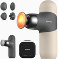RENPHO Mini Thermal Massage Gun with Heat, Portable Deep Tissue Percussion Massager with 4 Heads for Neck & Back Comfort, Ultra-Quiet Operation for Home, Office & Travel, Includes Compact Carry Case