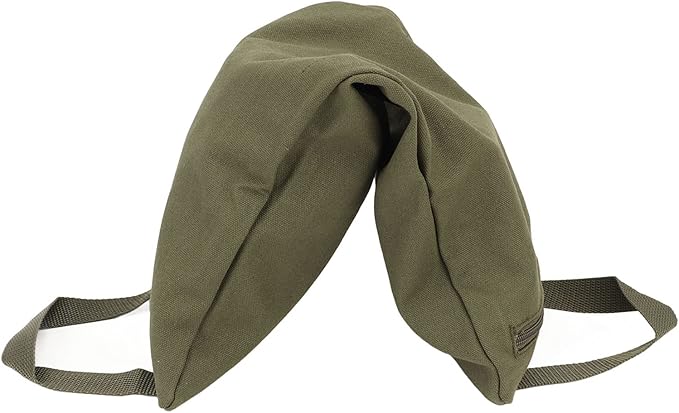 Green Yoga Sand Bag with Handle, Portable Fillable Yoga Canvas Sandbags for Yoga Weights and Training, Adjustable Weighted Sandbag for Pilates and Fitness Workout, Durable