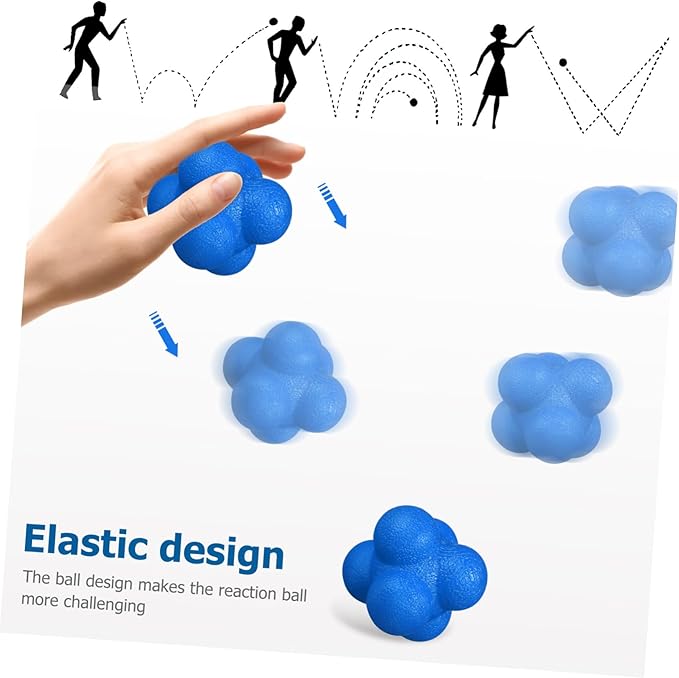 6pcs Agility Balls Hexagonal Reaction Balls Fitness Training Equipment Goalkeeper Training Indoor Exercise