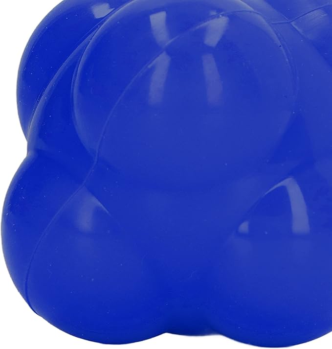 EVTSCAN Reaction Ball Rubber Hex Trainer for Improving Hand Eye Coordination Agility Basketball Tennis