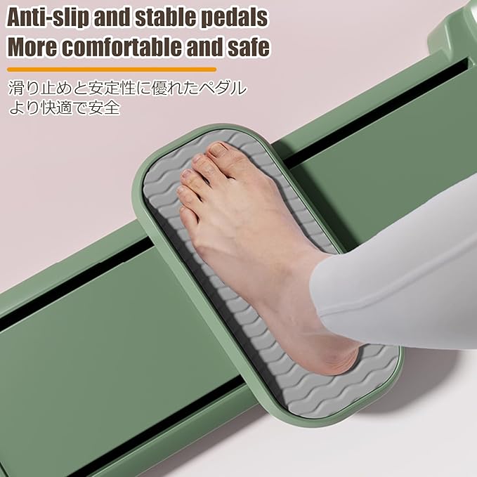 Ski Machine Exercise Ski Trainer Collapsible Leg Magic Machine Foldable Skiing Exerciser Leg Strength Split Exerciser Kegel Trainer Workout Equipment(Green,Basic Type)