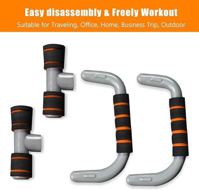 New Push Up Bars Strength Training Pushup Stands with Foam Handle Push-up Bracket for Men Women Floor Workouts Home Office Outdoor Fitness Muscle Training Gym Power Exercise