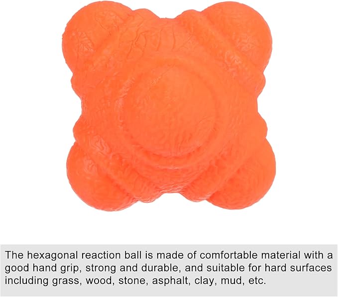 PATIKIL Bounce Reaction Balls, Coordination Training Ball Agility Trainer TPR Low Difficulty for Speed Reflex