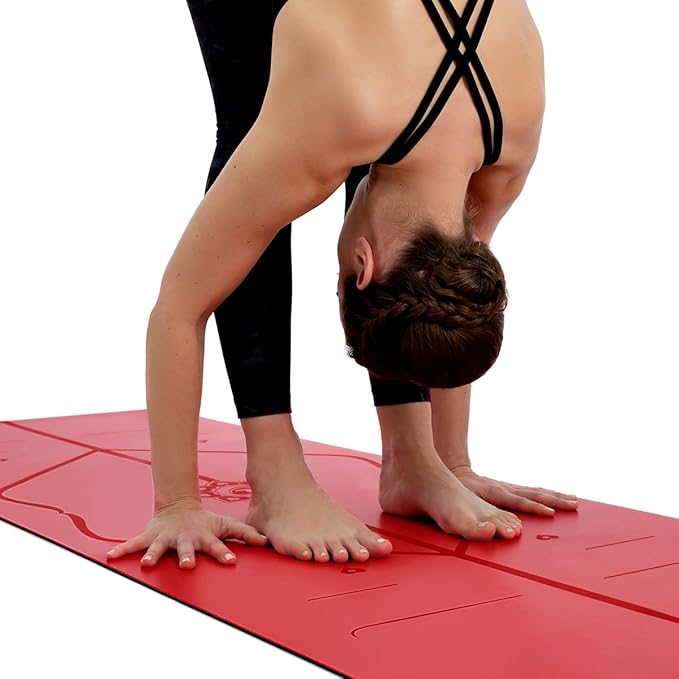 Liforme Special Yoga Mat – Free Yoga Bag Included - Patented Alignment System, Warrior-like Grip, Non-slip, Eco-friendly, Sweat-Resistant, Long, Wide, 4.2mm thick mat for comfort
