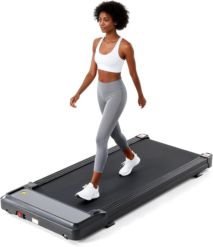 OLIXIS Walking Pad Treadmill for Home, Under Desk Treadmill for Small Space, Portable Design for Home Office Workouts, LED Display with Remote Control, Low Noise