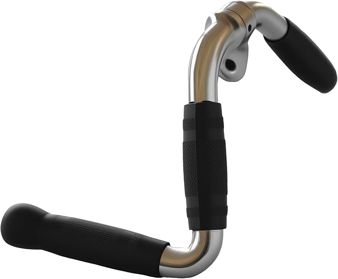 qibylift Barbell Multi-Exerciser Cable Attachment For Cable Machines, Lat Pull Down Bar Cable Machine Attachments, Tricep Press Down Bar, Revolving Straight Curl Pulldown Bar with Rotating & Rubber Handle Grips