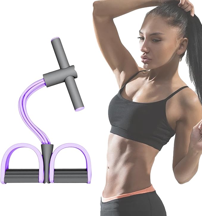 2026 Multifunction Pedal Resistance Band, Resistance Bands with Handles, Natural Rubber Foot Pedal Resistance Bands, for Abdomen/Waist/Arm/Leg Stretching Slimming Training