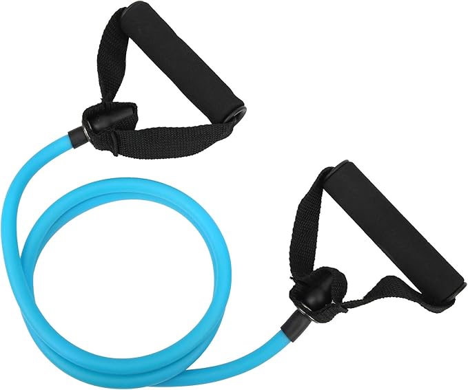 Exercise Bands for Working Out - Latex Pull Cord for Strength Training/Yoga/Pilates | Arm & Back Muscle Exercise Equipment | 150cm Flexible Activity Cord for Men & Women