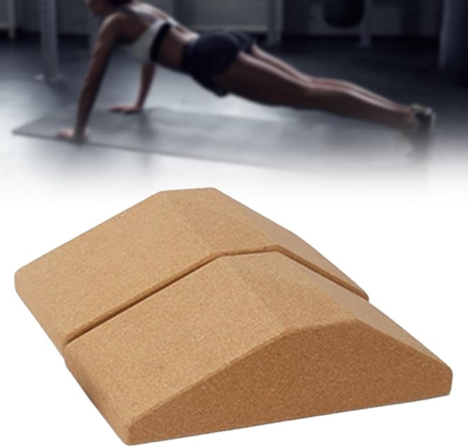 Premium Cork Squat Wedge Block - Essential Prop for Pilates and Gym Workouts