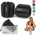 Wellrox Weighted Bangles – Adjustable Ankle and Wrist Weights for Women & Men – Set of Ankle Weights 2 lbs (1 lb Each Wrist Weight) | Weighted Arm Bands for Pilates, Yoga, Running & Walking