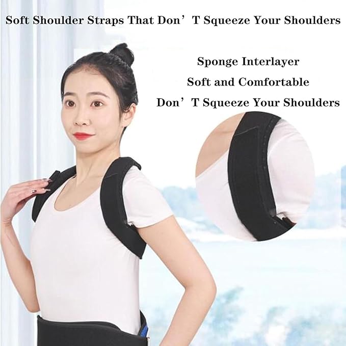 Back Posture Corrector, Spine Fixation Brace, Adjustable Spine Support Stabilizer for Hunchback Kyphosis Vertebral Compression(Medium)