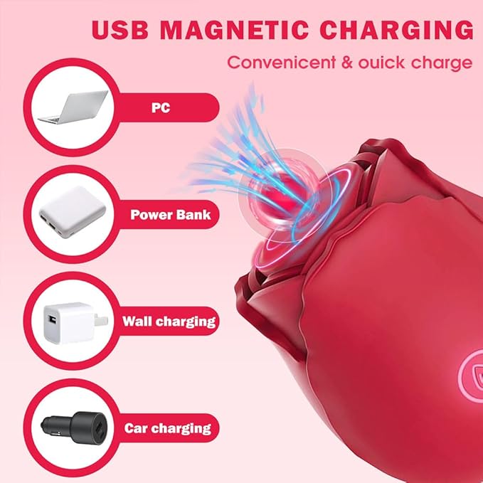 Rose Toy Clit Sucker Sucking Vibrator for Women Rose Sex Toy 2026 Vibrator Massage Clitioral Sucker Vibrates Automatic Electric Machine Games Adult Toys for Couples MS-08