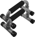 H-shape Pushup Stands Pair for Strength Training, Anti-slip Compact Parallettes Bars, Fitness Equipment for Chest Workouts and Home Gym Exercises