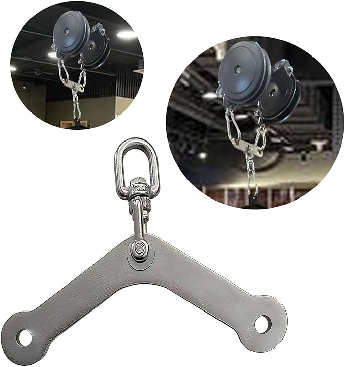 Pull Down Attachment Cable Machine Accessory for Adults Workout Stainless Steel Strength Training Pull Conversion Plate