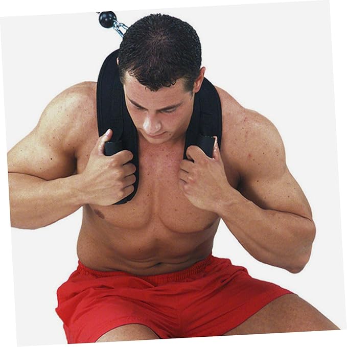 Convenient Shape Abdominal Exercise Strap Fitness Equipment Cable Machine Attachment for Core Strength Training Gym Ergonomic Handle for Comfortable Grip