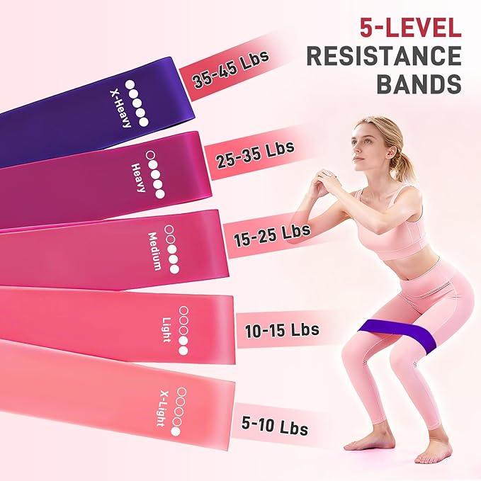 Pilates Ring Set 15 PCS, Home Pilates Essentials Kit for Women, 12" Pilates Ring and 9" Ball Set, Pilates Kit with Ankle Weights 2LB, Resistance Bands, for Toning & Better Me Gifts