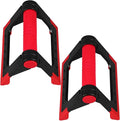 Lurrose Rotating Push-up Rack Bars Pair, Crimson Push-up Stand for Men and Women, Home Fitness Equipment for Floor Strength Training