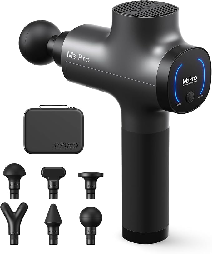opove M3 Pro 2 Massage Gun Deep Tissue Percussion Muscle Massager for Workout, Handheld Percussive Fascia Gun for Athletes Fast Recovery, 30 Days Long Battery Life, 70lbs Stall Force